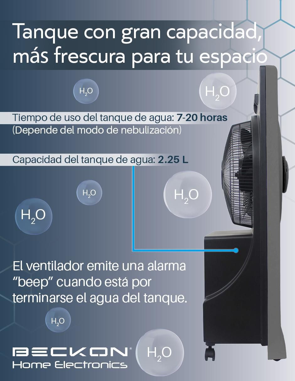VENTILADOR DE TORRE BV-16WWIND B, GRIS 4