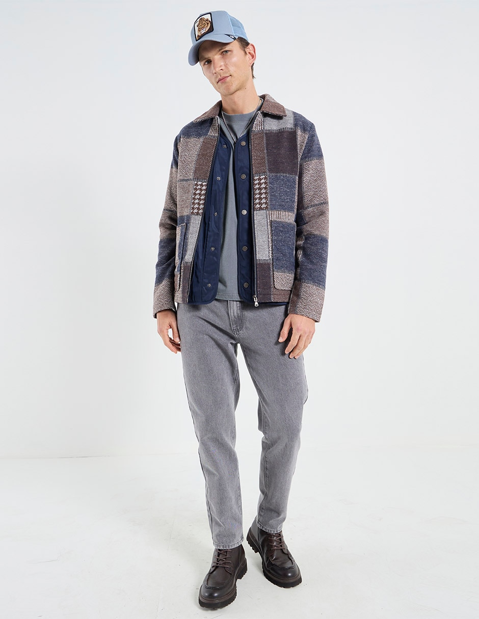 Jeans straight lavado medio para hombre 6