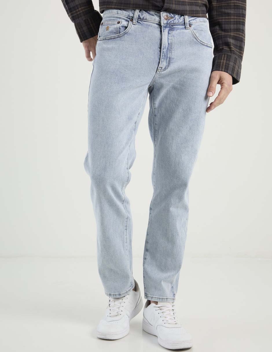 Jeans straight Elemento Uomo lavado claro para hombre
