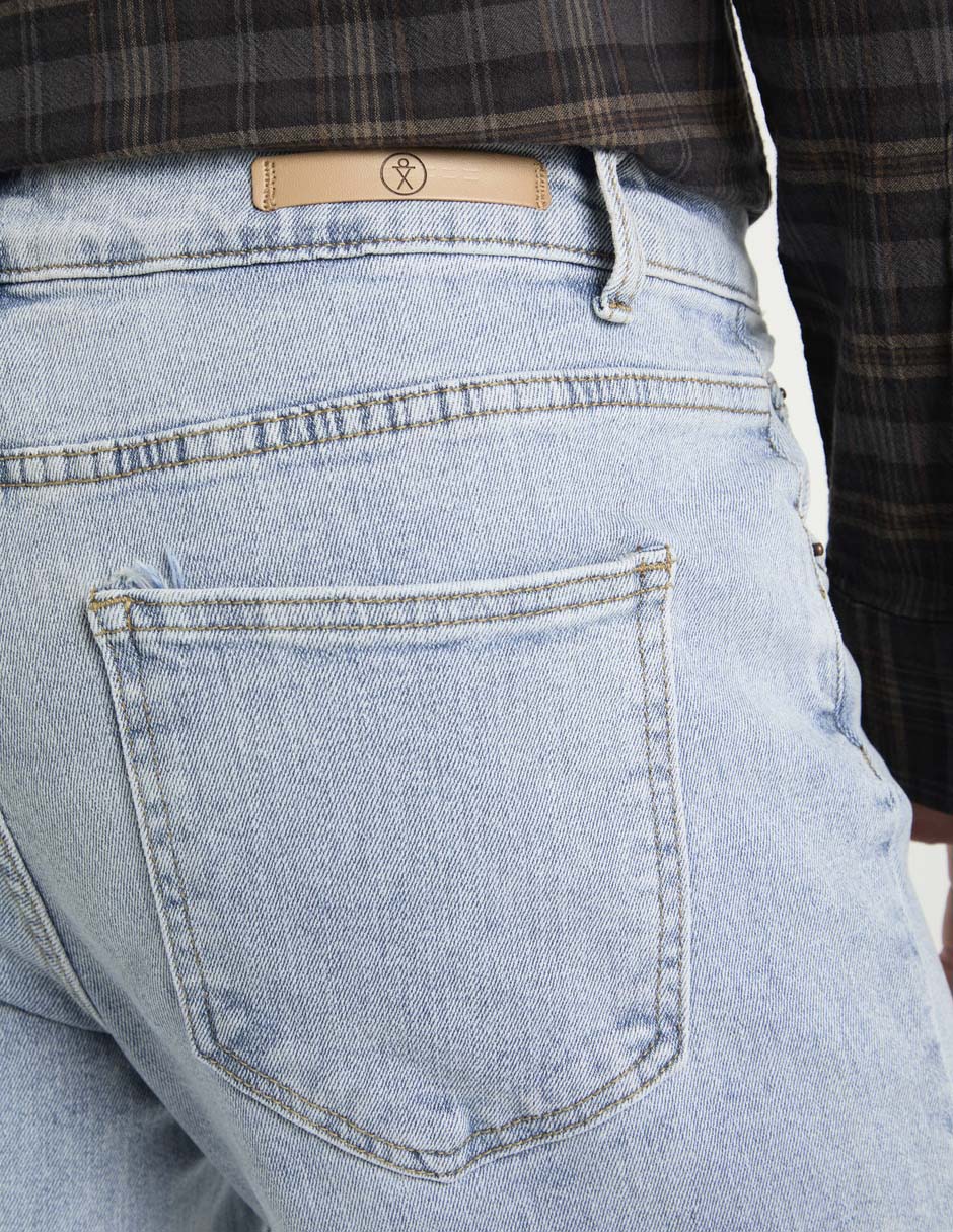 Jeans straight Elemento Uomo lavado claro para hombre