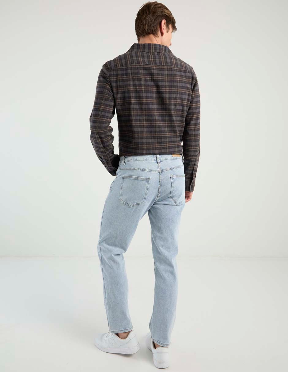 Jeans straight Elemento Uomo lavado claro para hombre