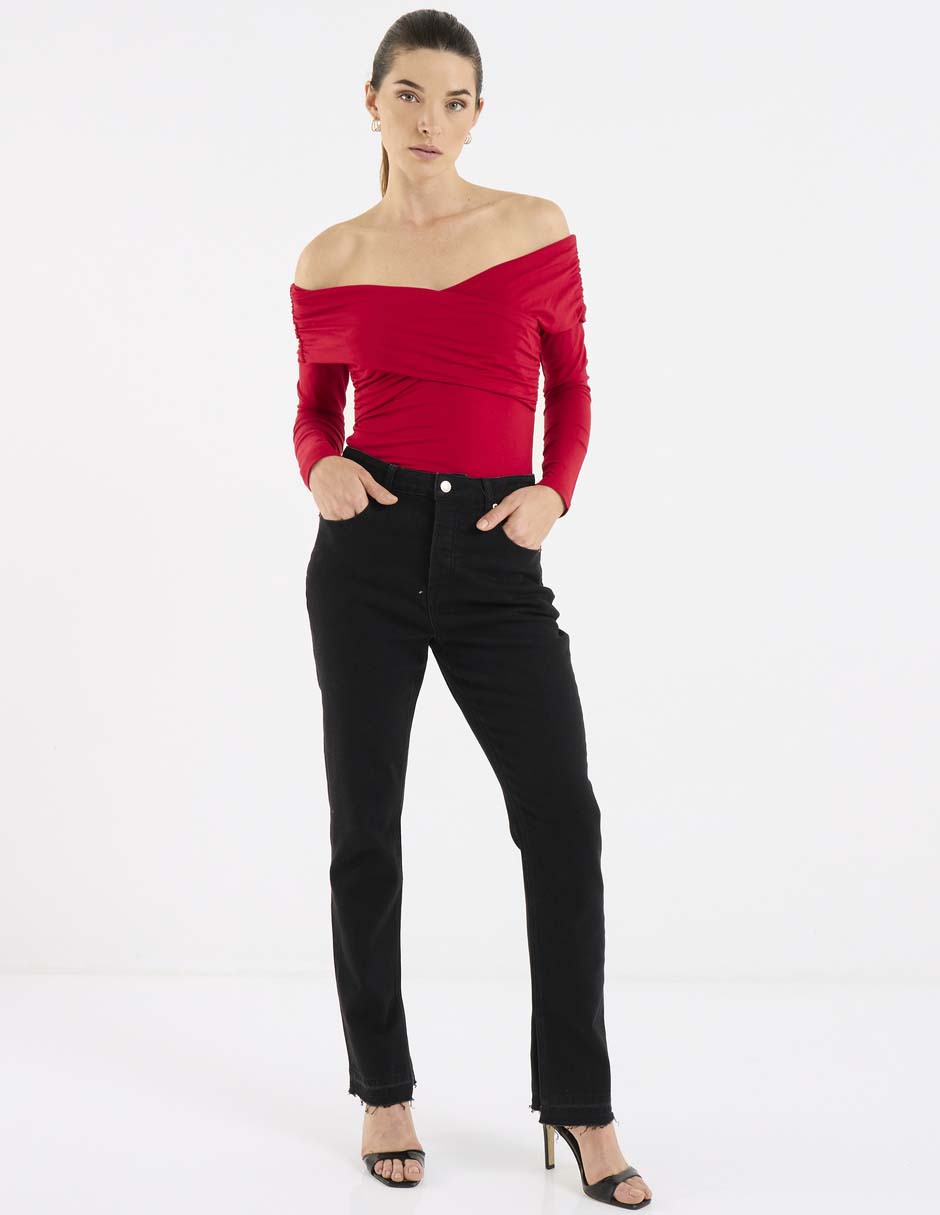 Blusa Map manga larga para mujer