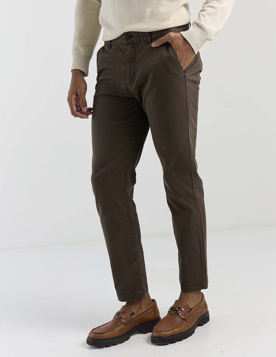 Pantalón casual chino slim Elemento Uomo de algodón para hombre