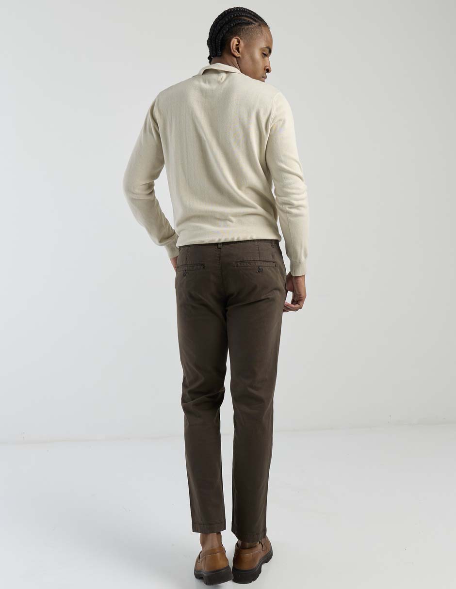 Pantalón casual chino slim Elemento Uomo de algodón para hombre