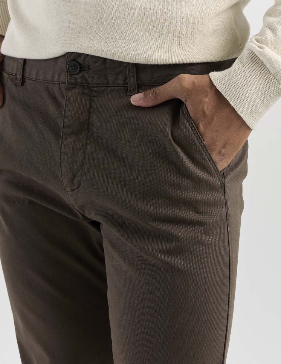 Pantalón casual chino slim Elemento Uomo de algodón para hombre