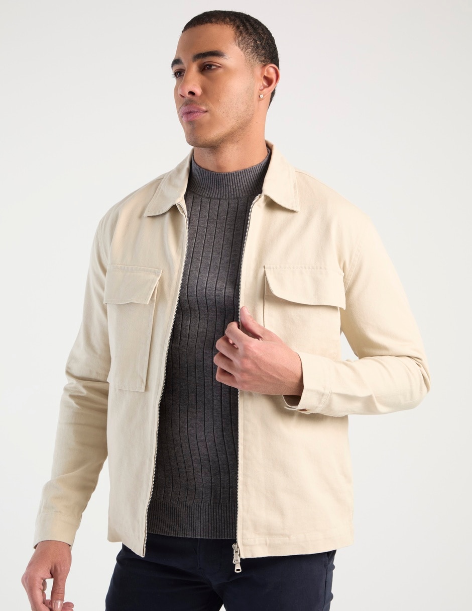 Chamarra harrington con bolsillos para hombre Chamarra harrington con bolsillos para hombre