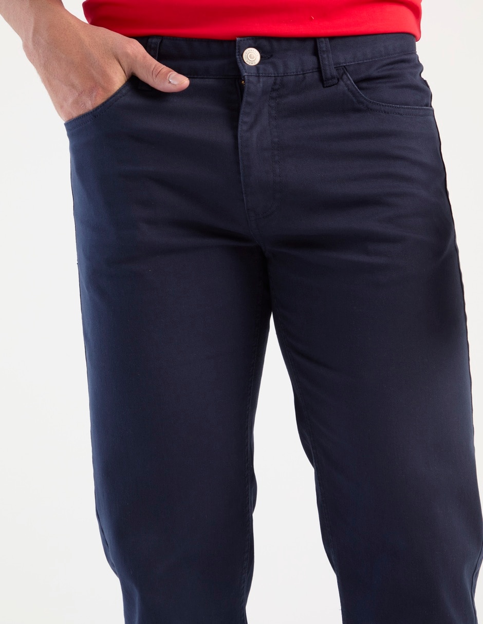 Pantalón chino slim de algodón para hombre 2