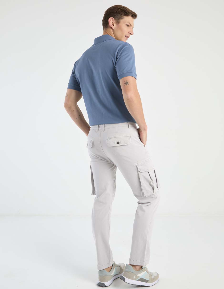 Pantalón cargo slim para hombre