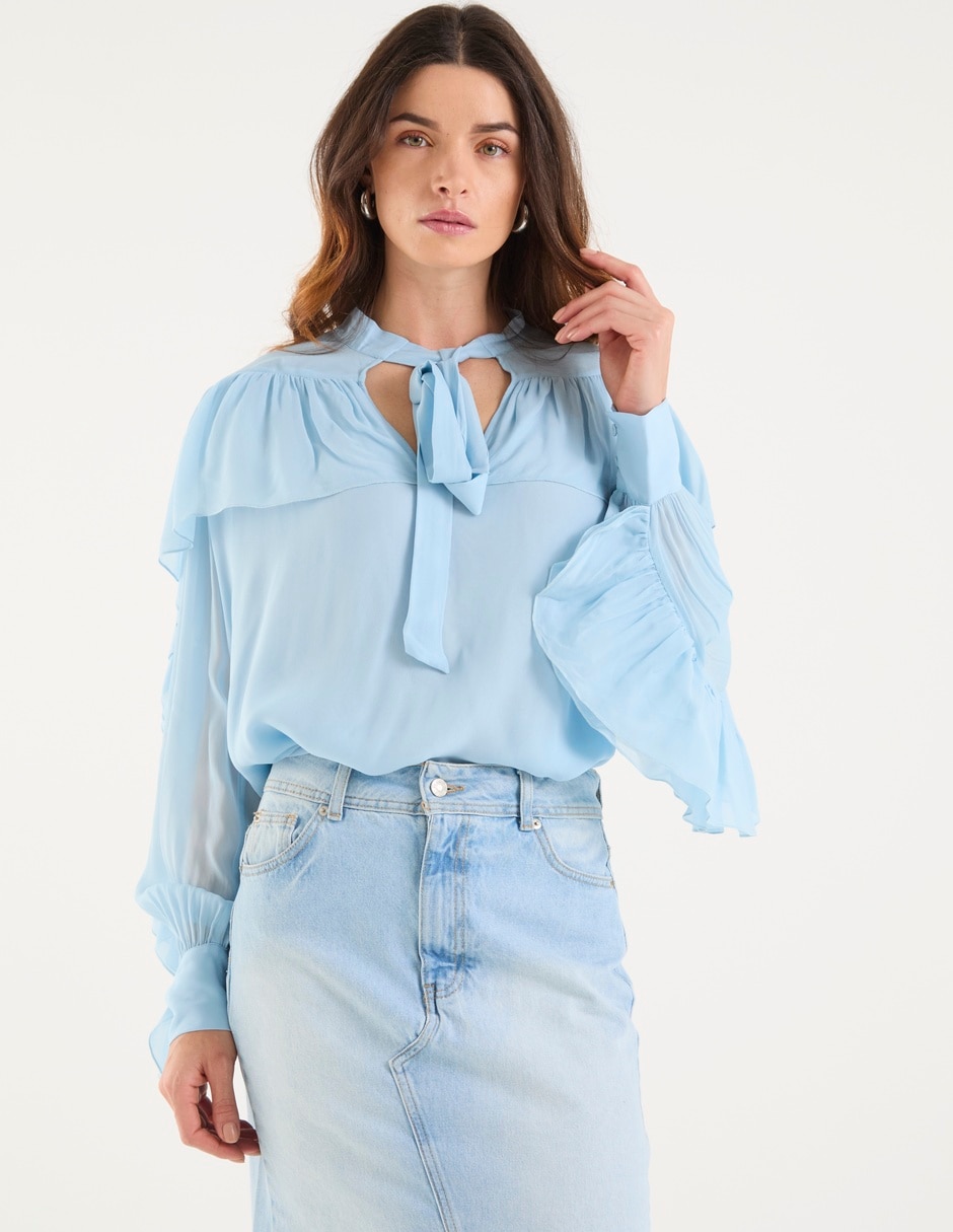 Blusa manga larga para mujer Blusa manga larga para mujer