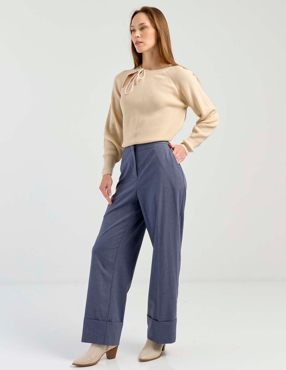 Pantalón relaxed amplio para mujer 3