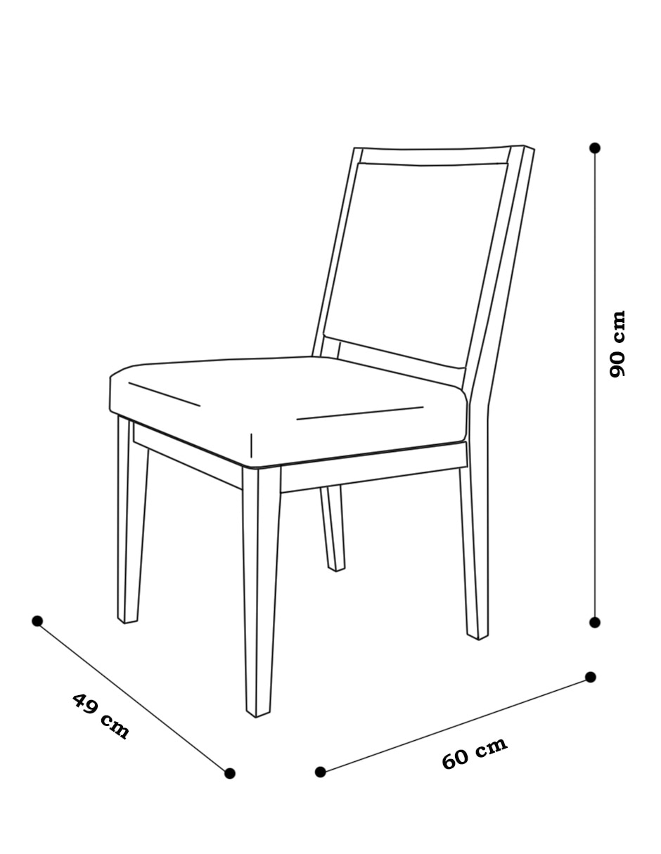 Silla Napoli de madera pino 7