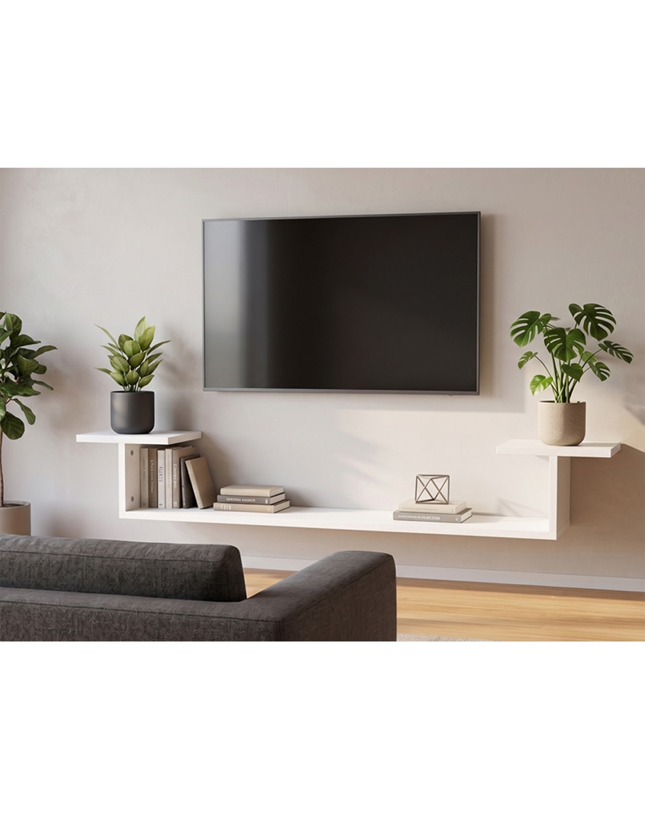 Mueble flotante para TV armable de MDF 3