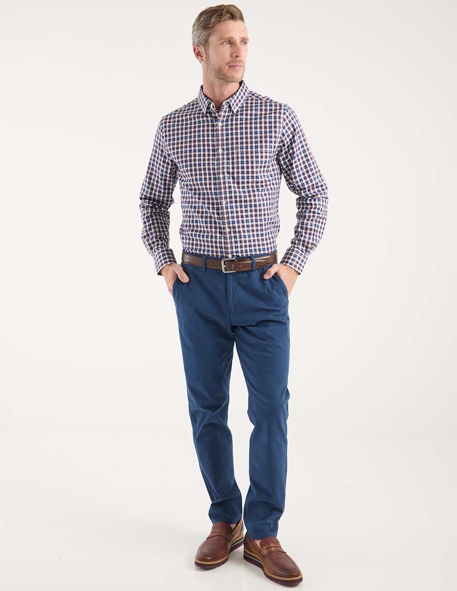 Camisa casual Jbe manga larga para hombre