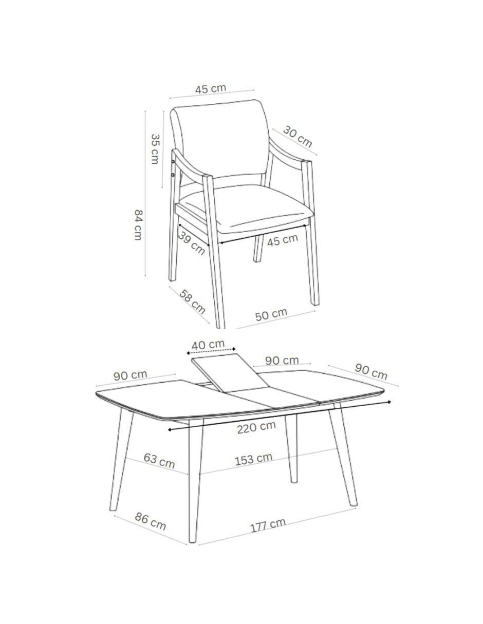 Comedor para 6 personas 8