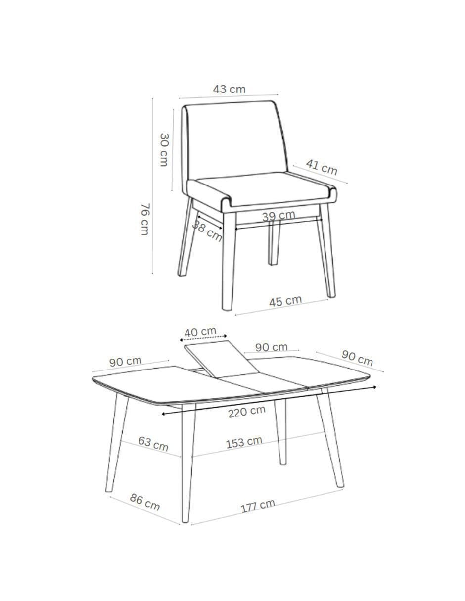 Comedor para 6 personas 8