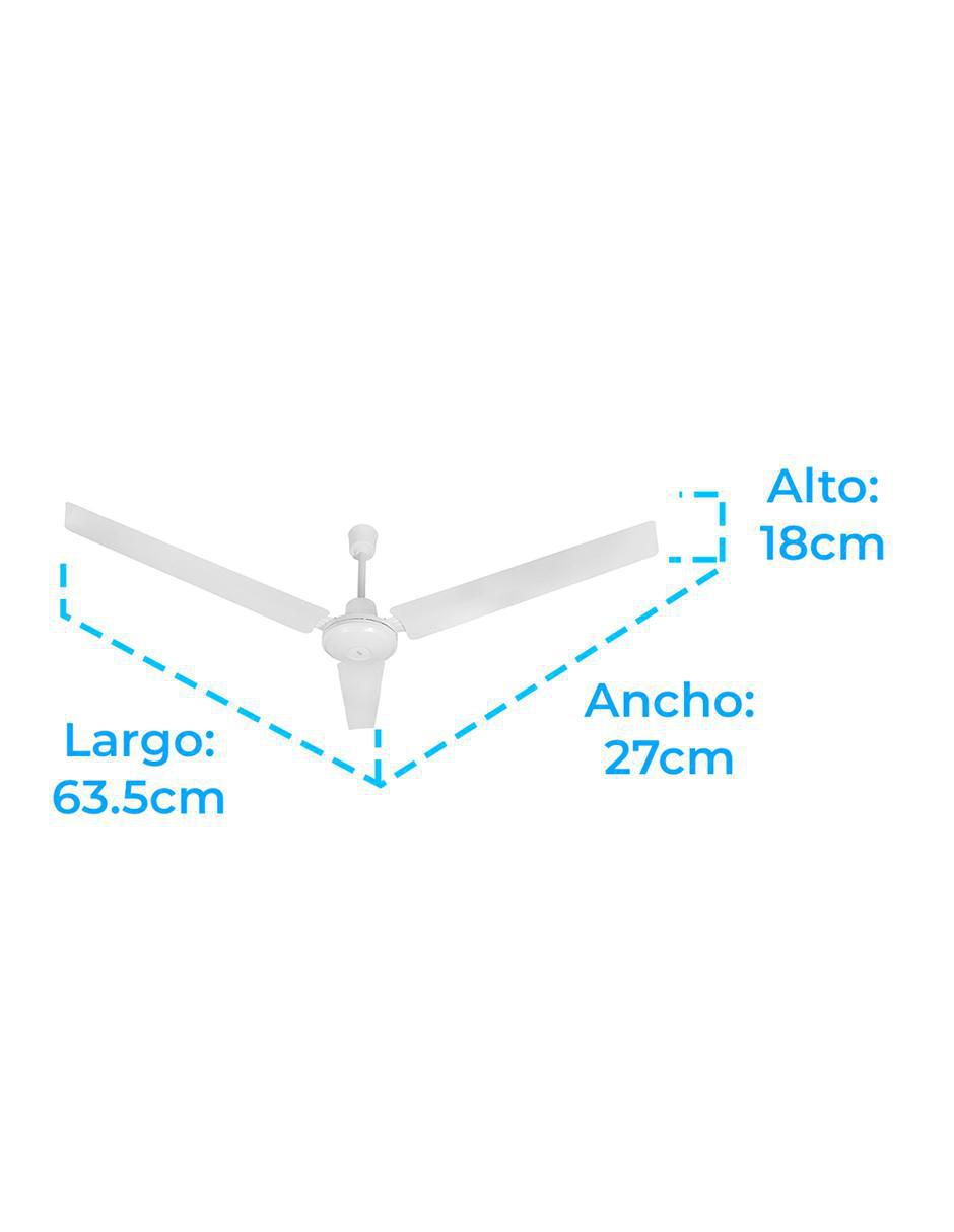 VENTILADOR DE TECHO IUVTE-02B , BLANCO 5