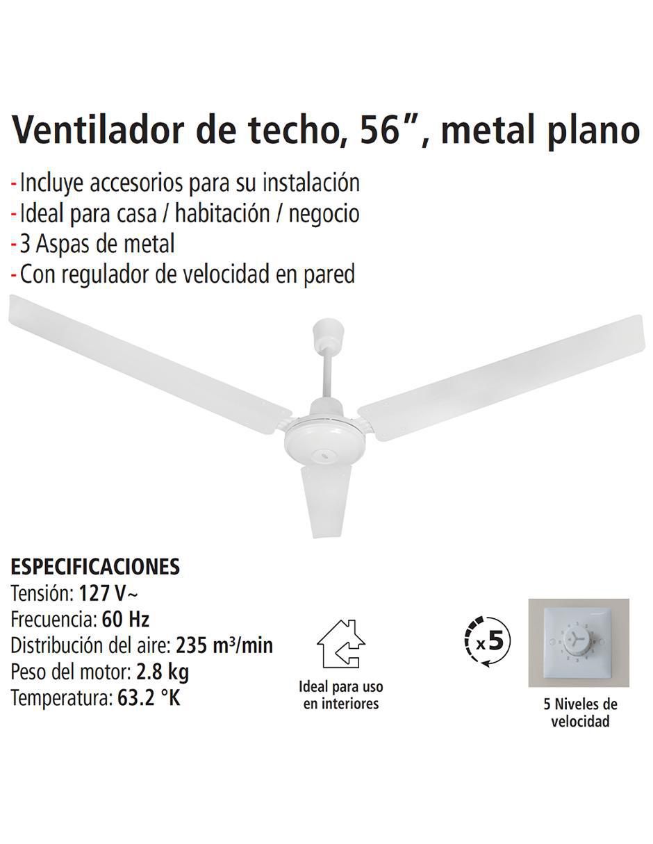 VENTILADOR DE TECHO IUVTE-02B , BLANCO