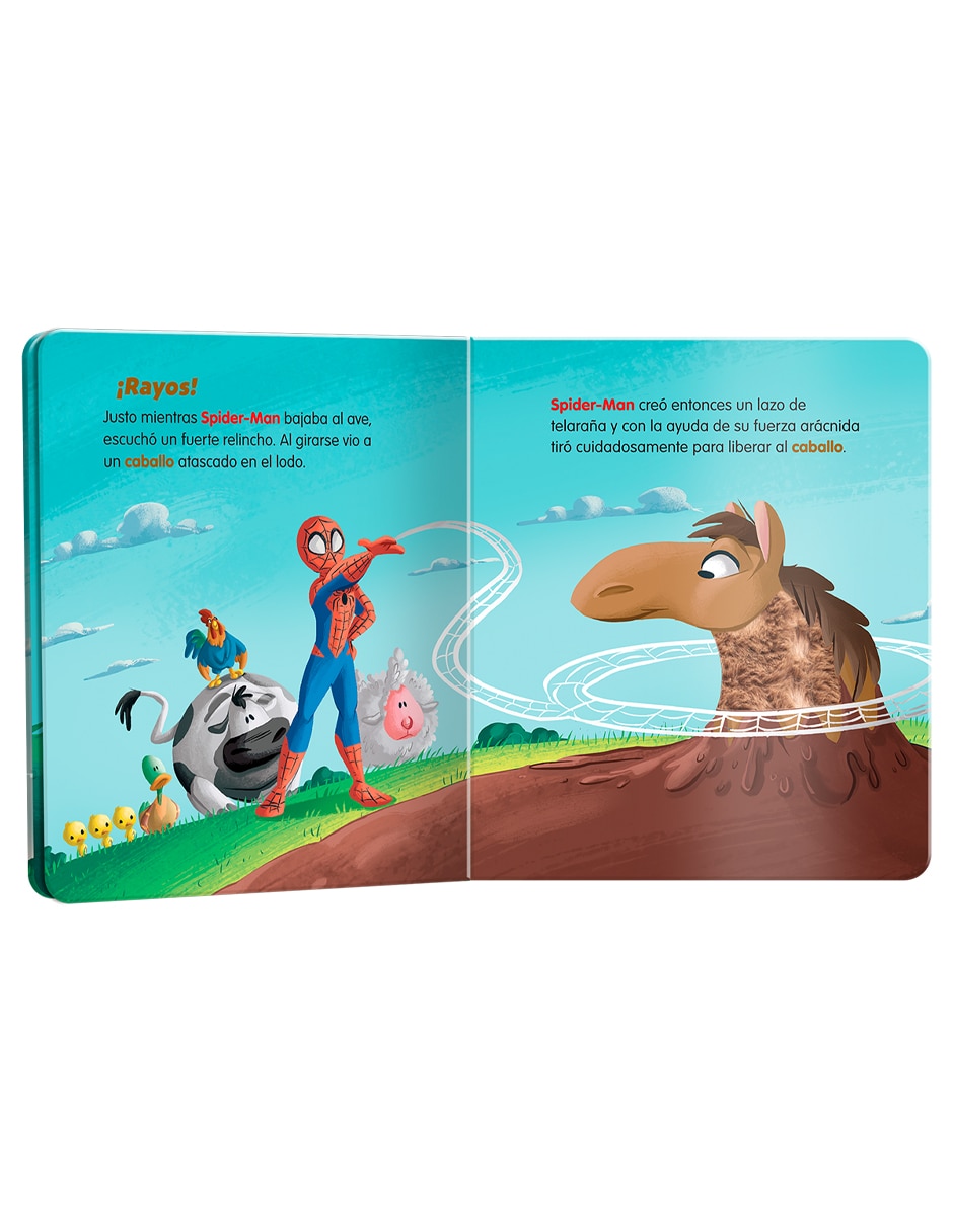 Libro Spider-Man Visita La Granja de Novelty Corp 3