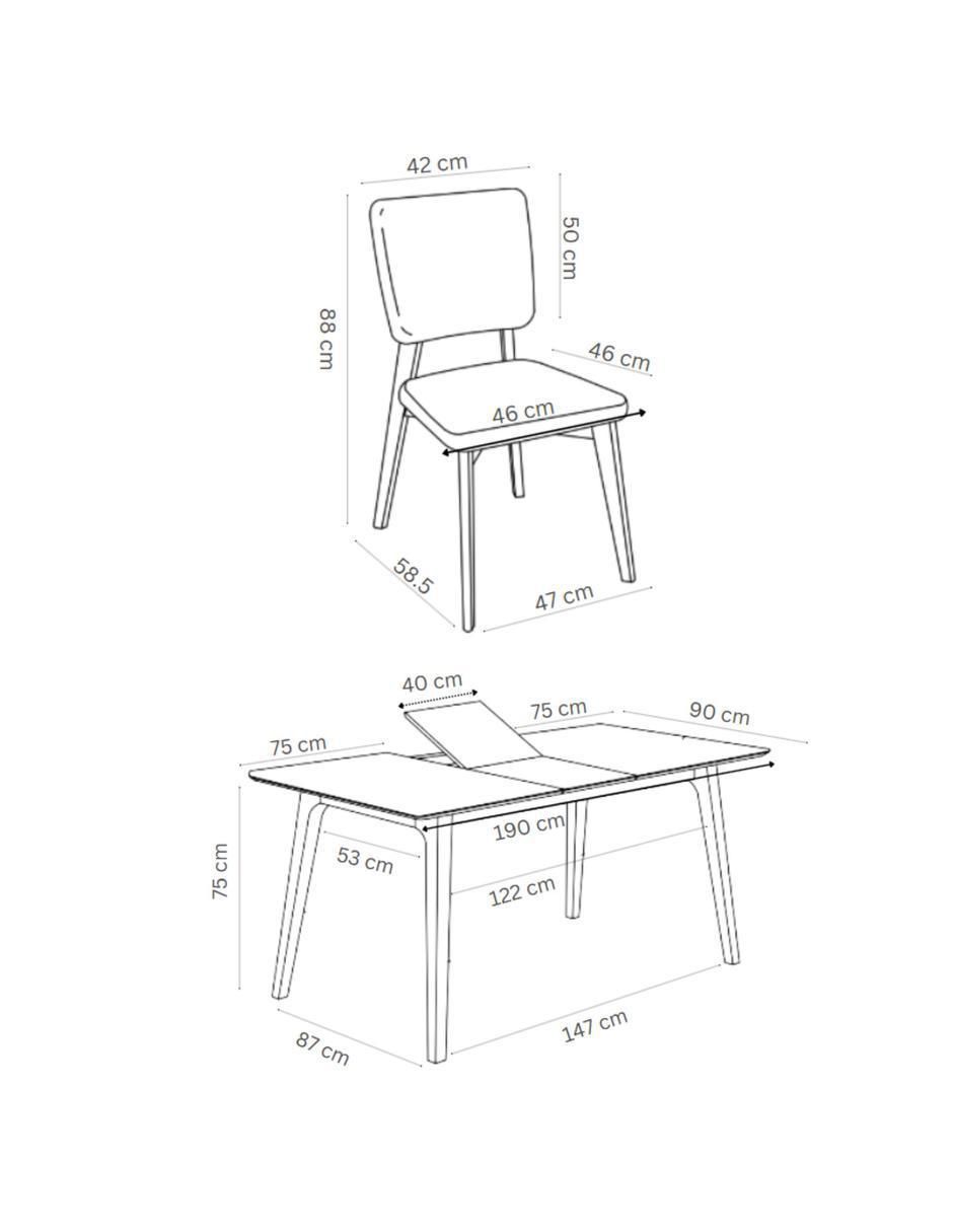 Comedor Lima para 6 personas 8