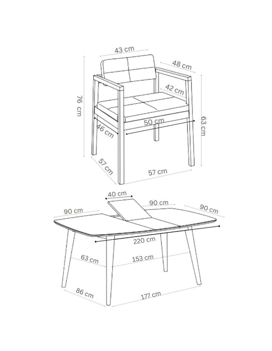 Comedor para 6 personas 8