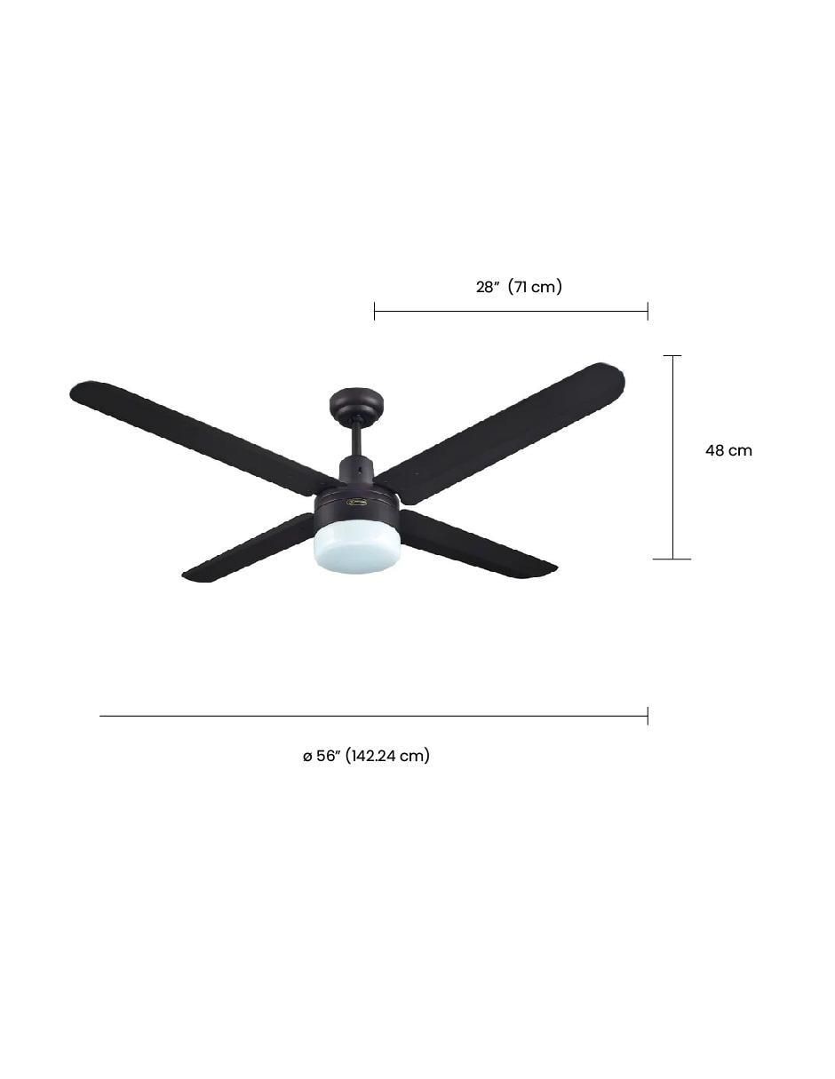 VENTILADOR DE TECHO 72800 W, CHOCOLATE 5
