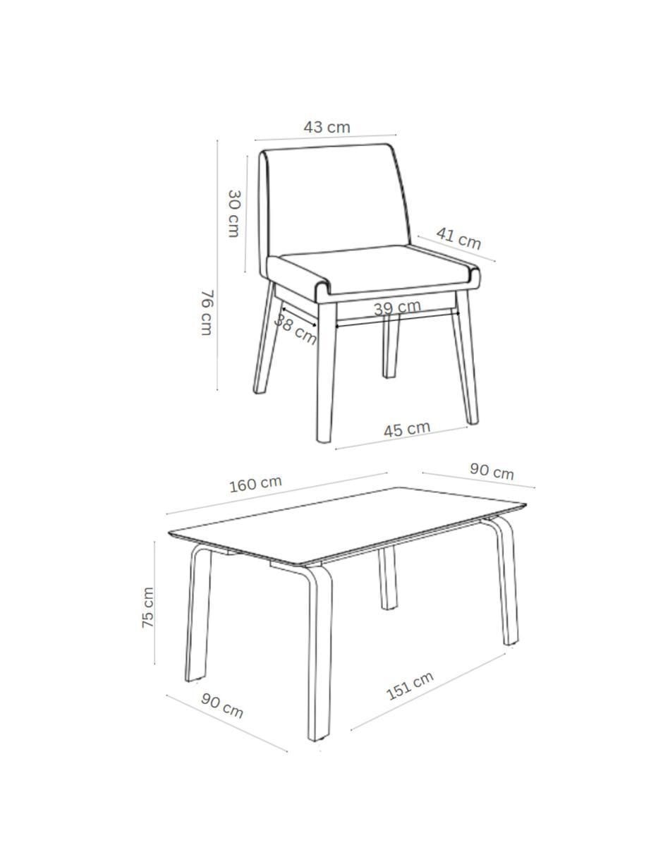 Comedor Amalfi para 6 personas 7