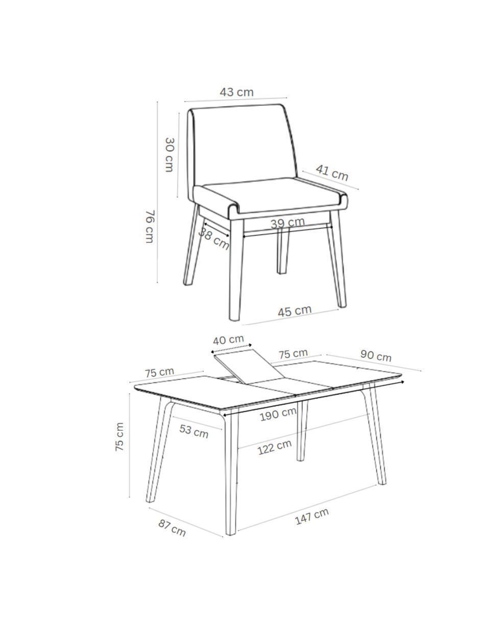 Comedor para 6 personas 8