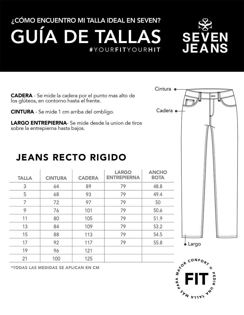 Jeans relaxed straight para mujer