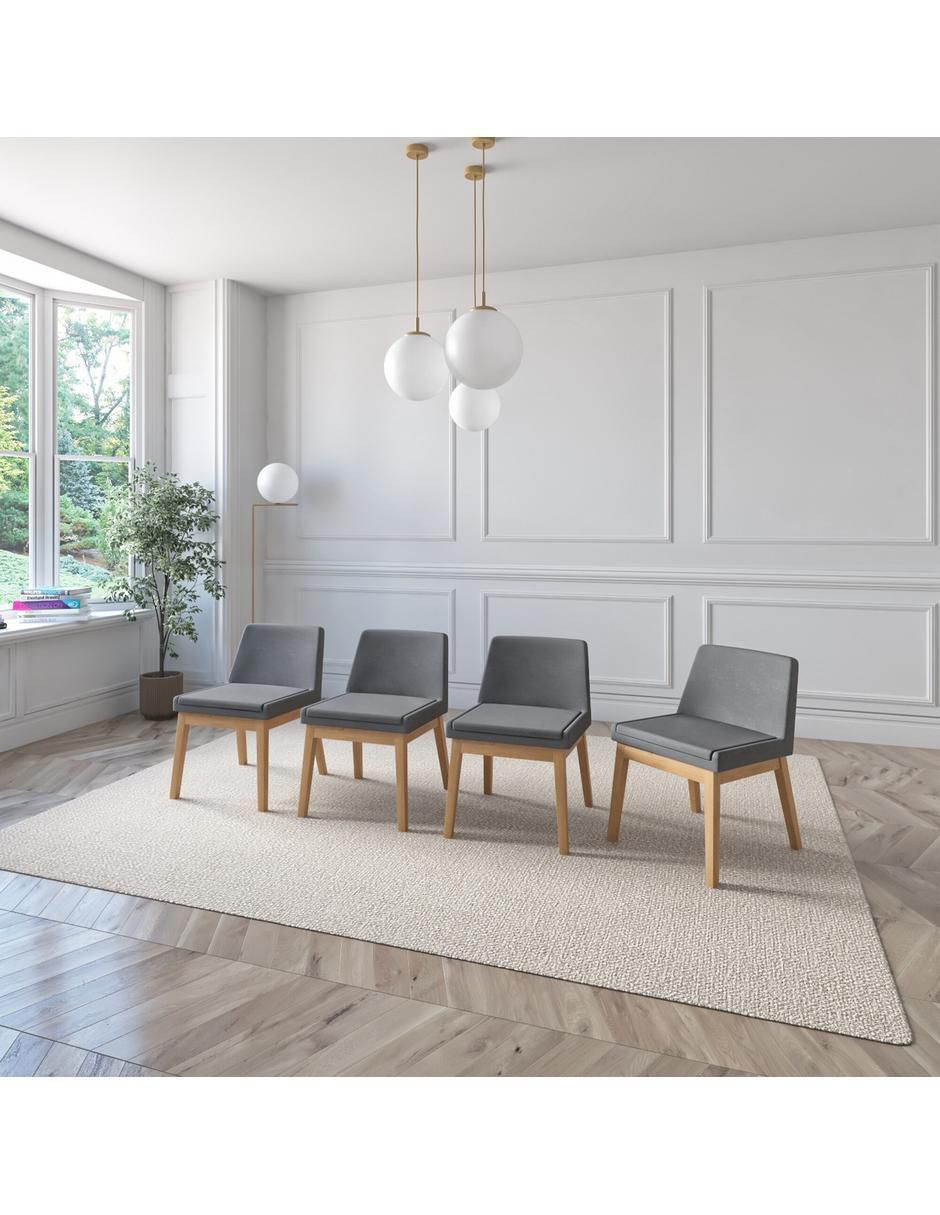 Silla 4 piezas Adel de madera 5