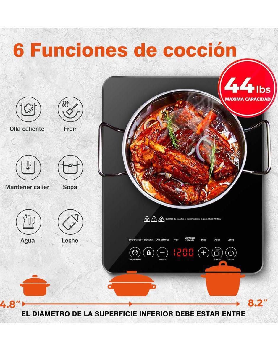 PARRILLA INDUCCIÓN K-019 SANGKE, NEGRO
