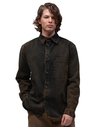 Camisa casual manga larga para hombre