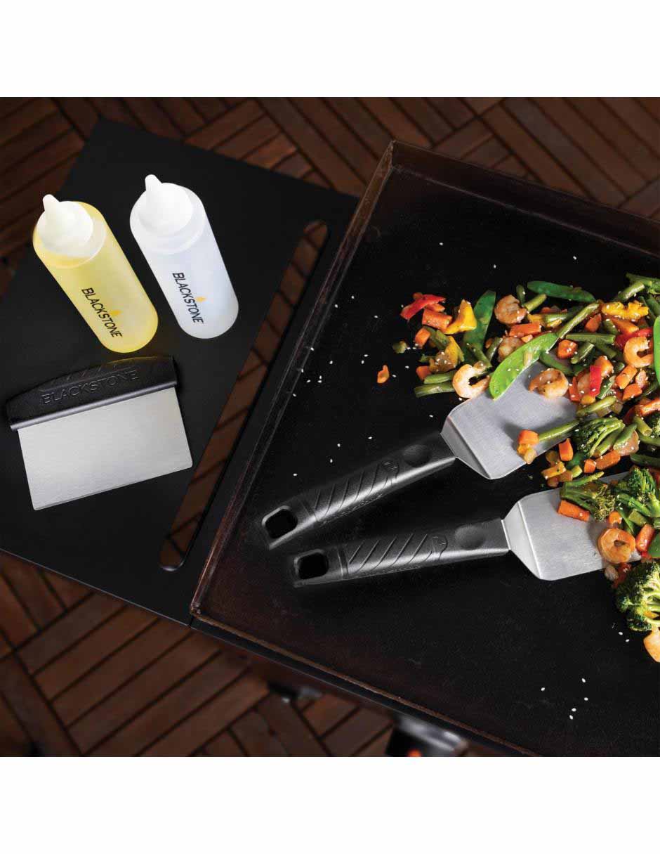 Set utensilios para asar de acero