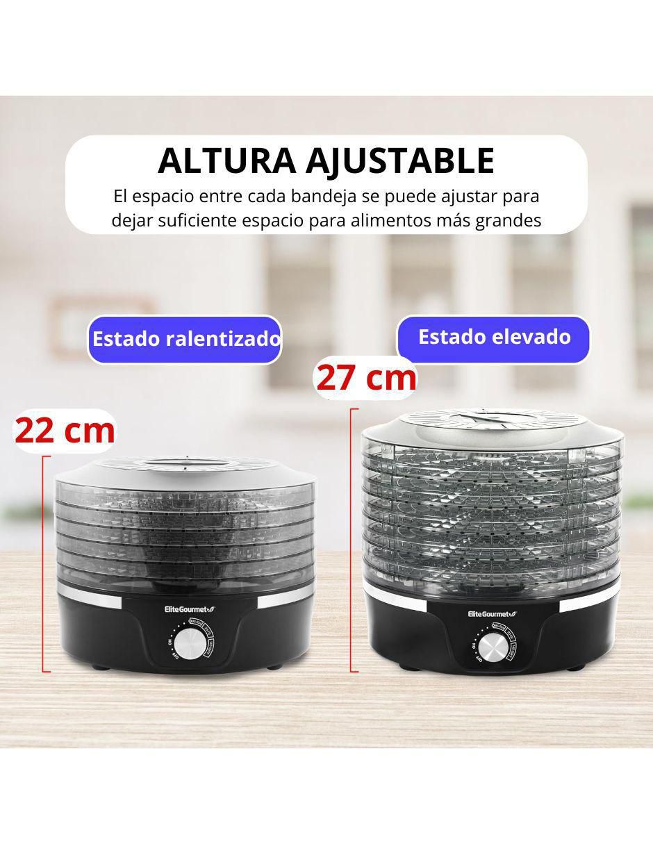 DESHIDRATADOR EFD319 ELITE GOUR, NEGRO 3