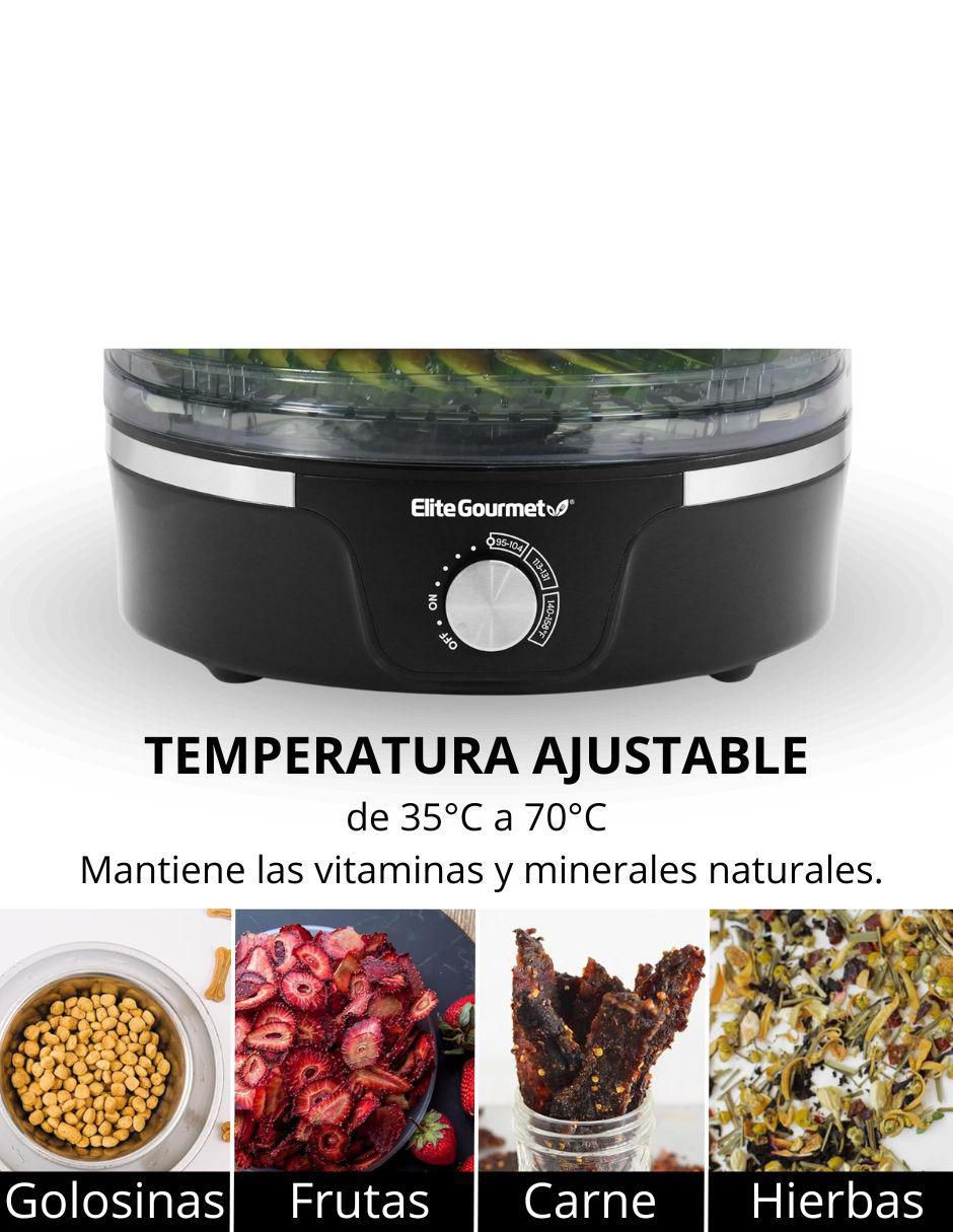 DESHIDRATADOR EFD319 ELITE GOUR, NEGRO DESHIDRATADOR EFD319 ELITE GOUR, NEGRO