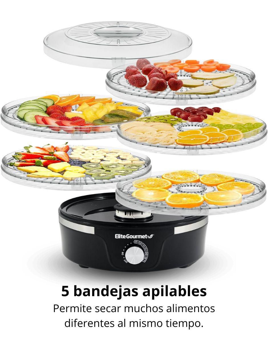 DESHIDRATADOR EFD319 ELITE GOUR, NEGRO 6