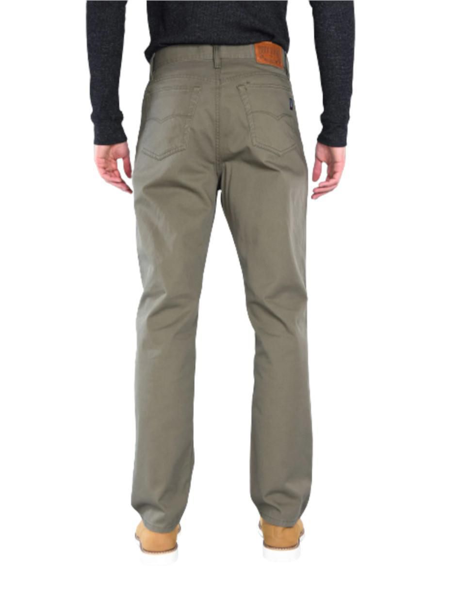 Pantalón recto de gabardina para hombre 4