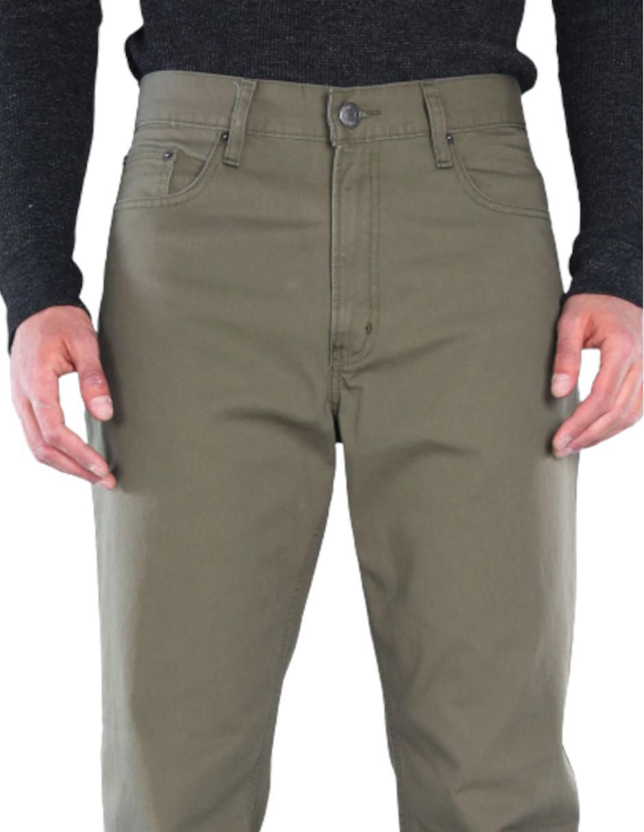 Pantalón recto de gabardina para hombre 2