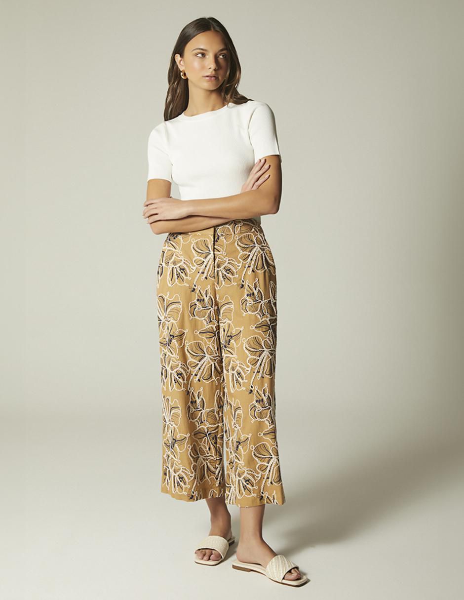 Pantalón relaxed amplio para mujer