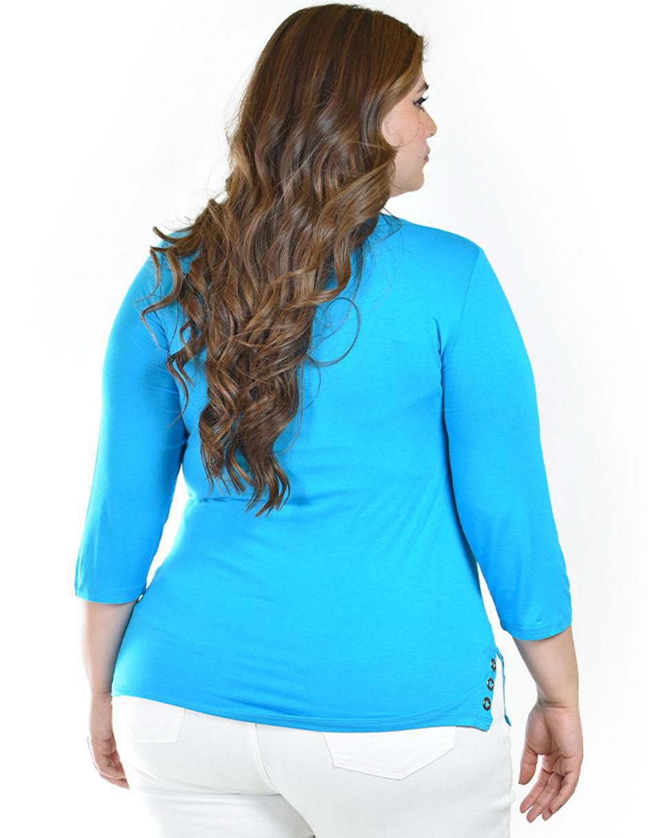 Blusa manga 3/4 para mujer 8