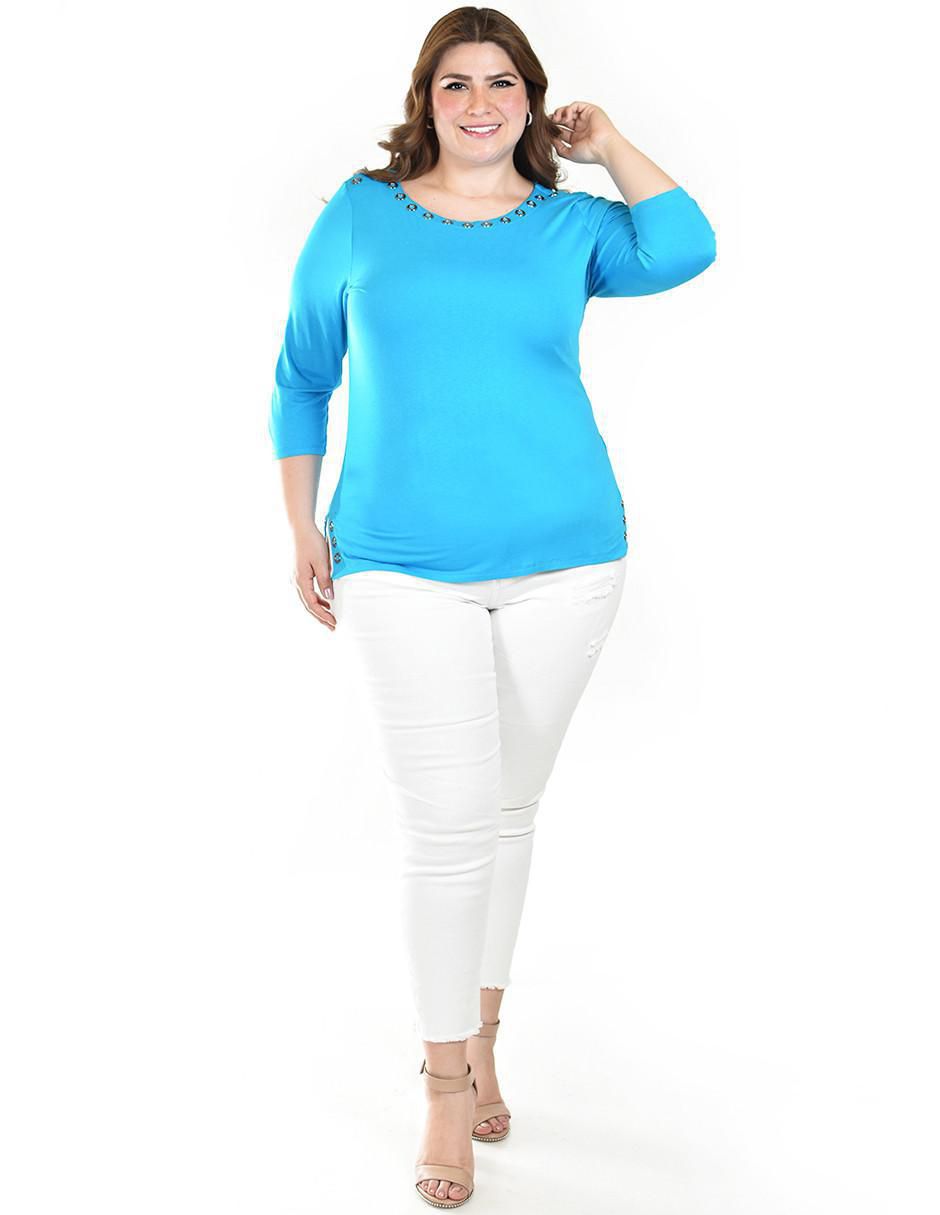 Blusa manga 3/4 para mujer 10