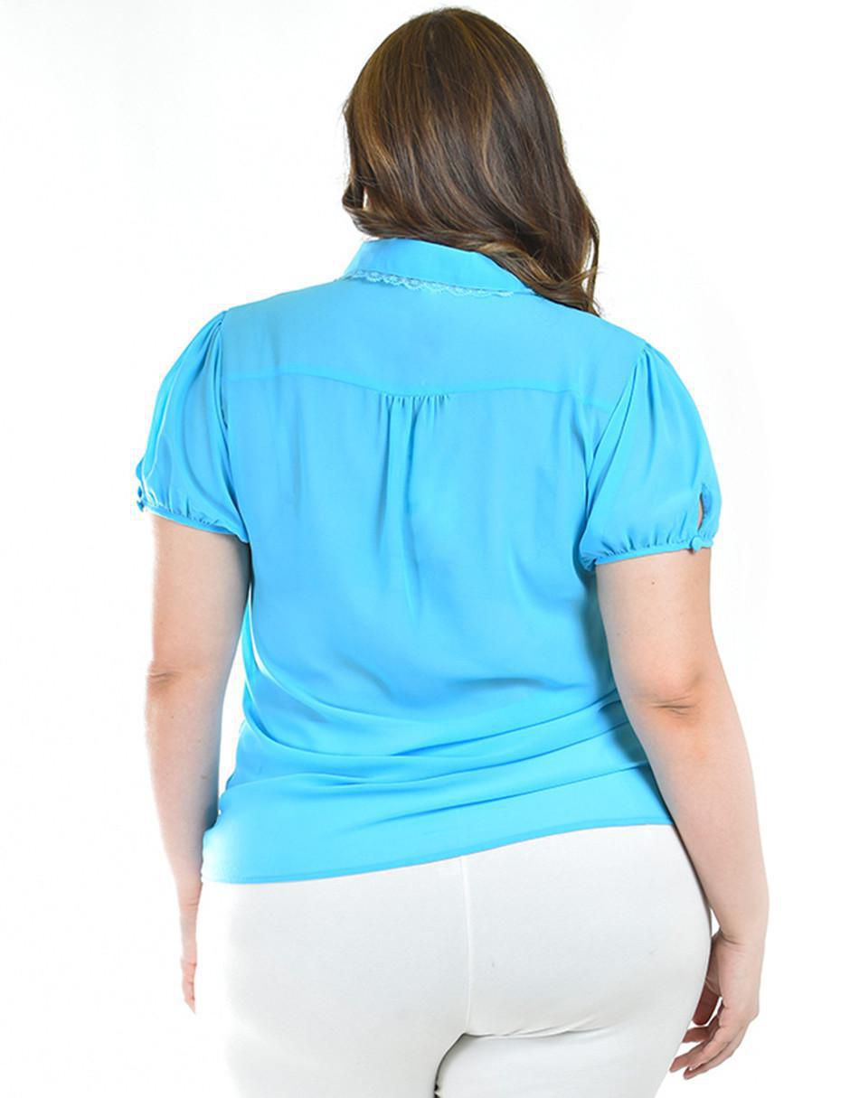 Blusa manga corta para mujer 8