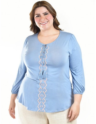 Blusa manga 3/4 para mujer 1