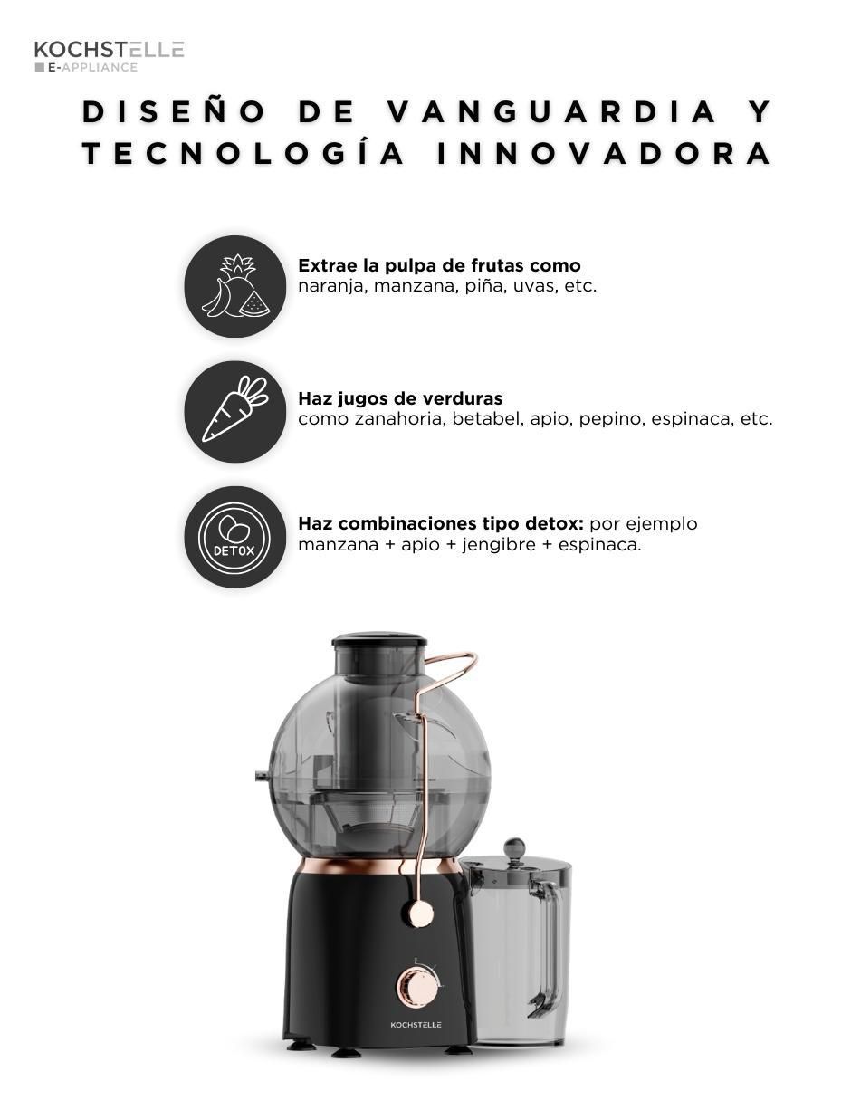 EXTRACTOR EJ2501 KOCHSTE, 1.2 L, NEGRO