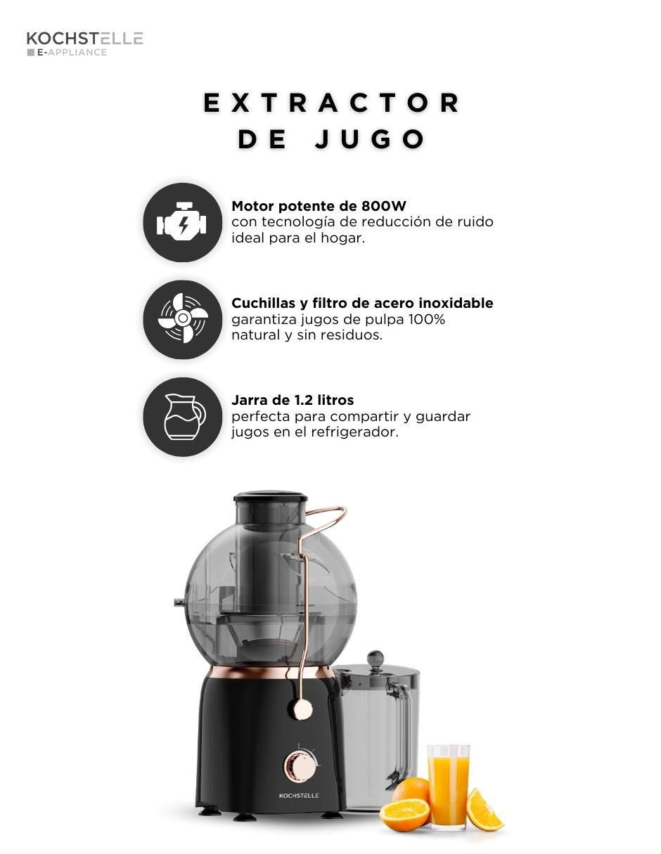 EXTRACTOR EJ2501 KOCHSTE, 1.2 L, NEGRO