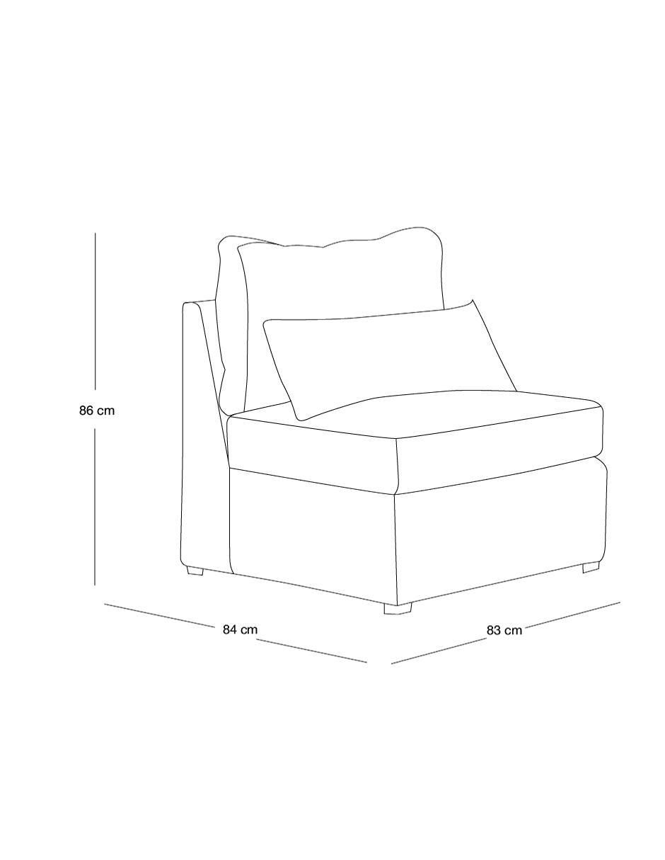 Sillón Alize de lino 4