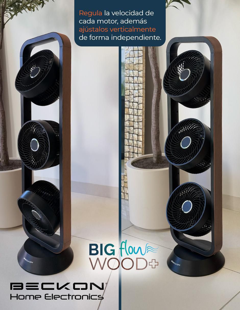 VENTILADOR DE TORRE BV-SJ3K BEC, NEGRO 4