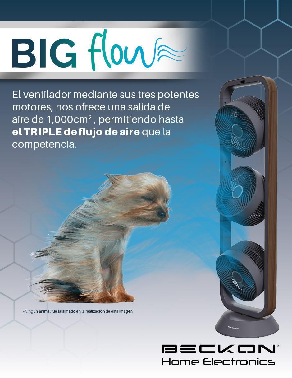 VENTILADOR DE TORRE BV-SJ3K BEC, NEGRO