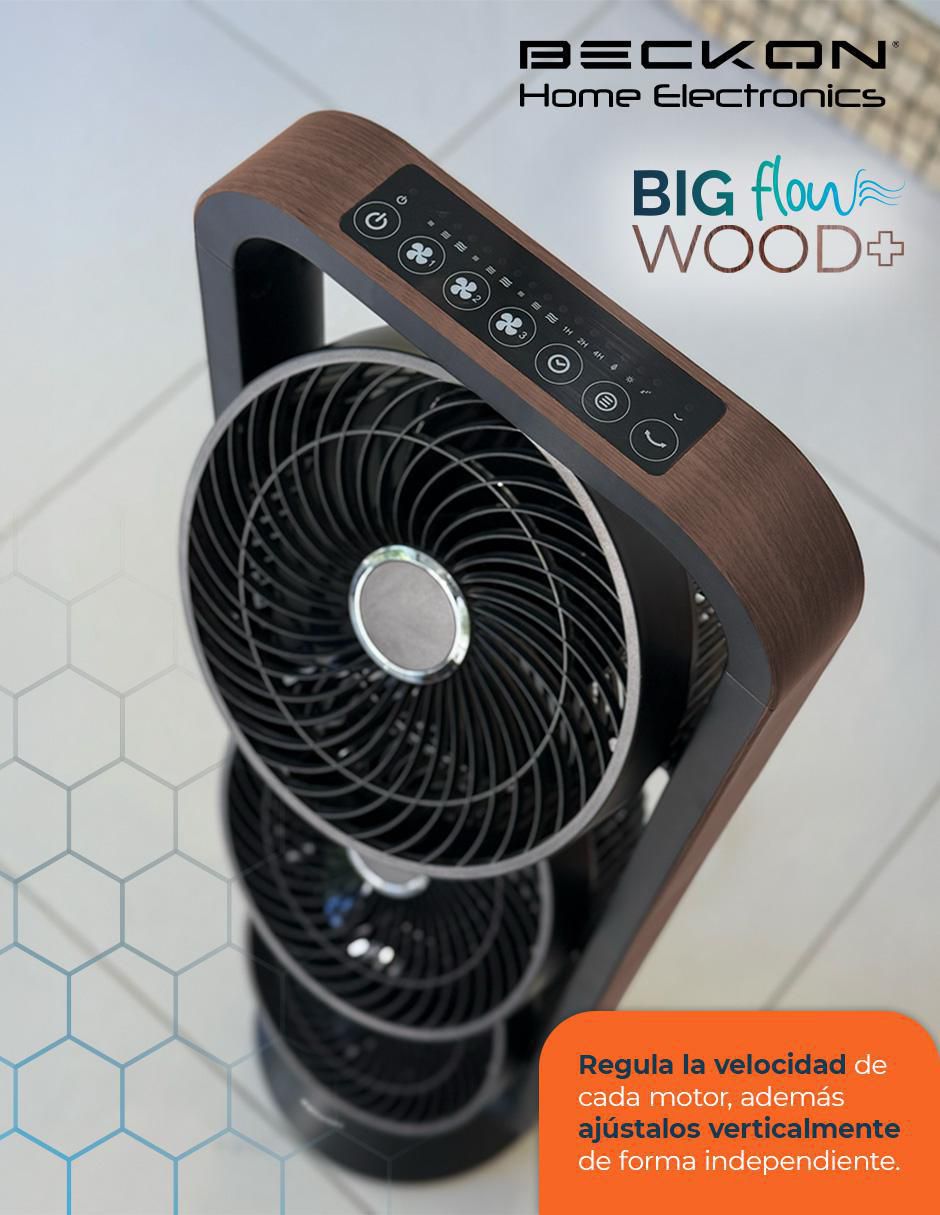 VENTILADOR DE TORRE BV-SJ3K BEC, NEGRO 6