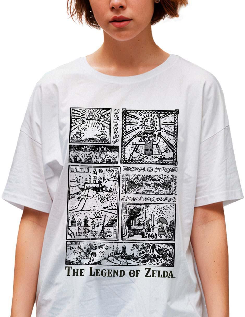 Playera manga corta Nintendo cuello redondo para mujer
