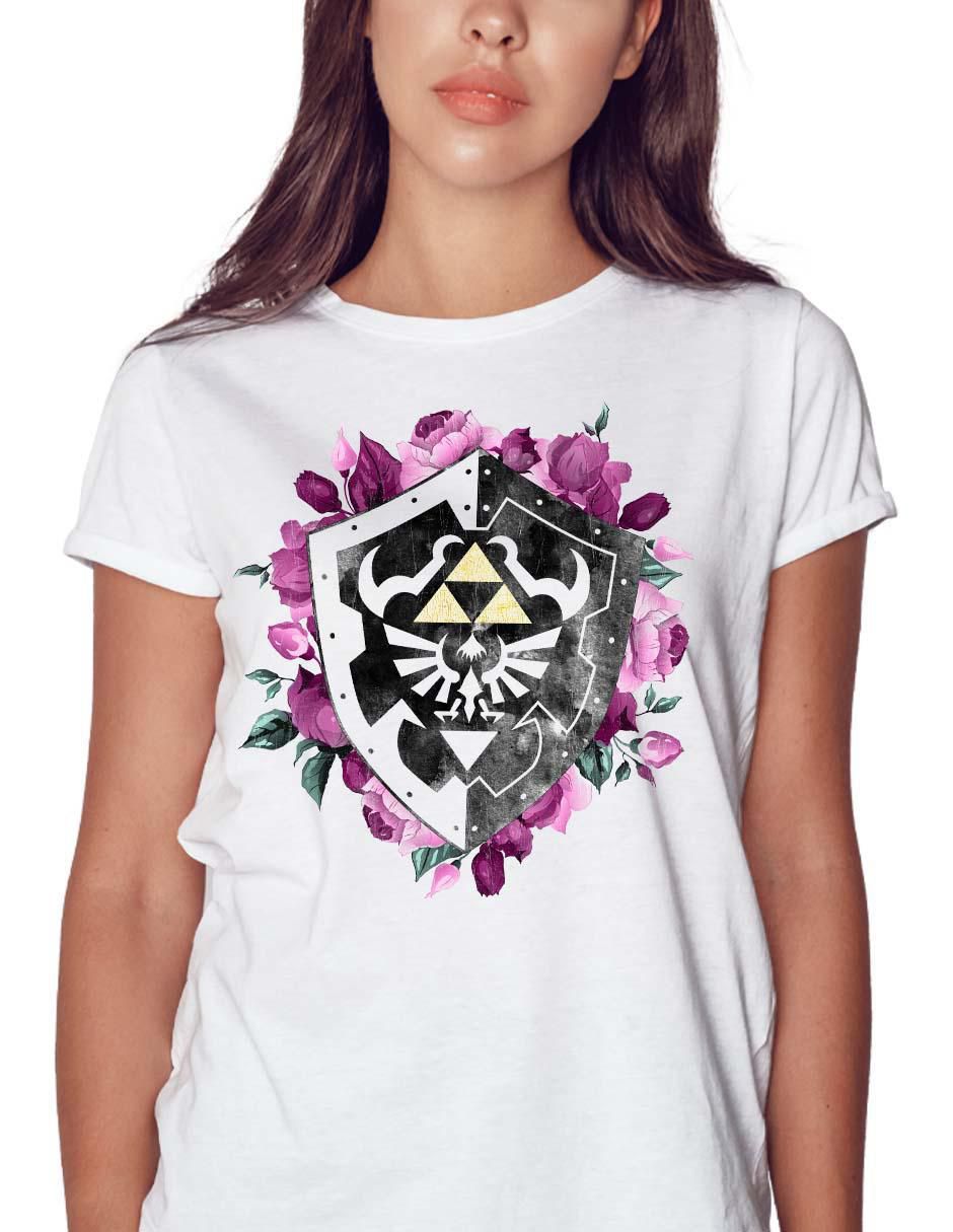Playera manga corta Nintendo cuello redondo para mujer